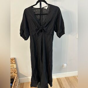 Ripe linen blend black dress size small